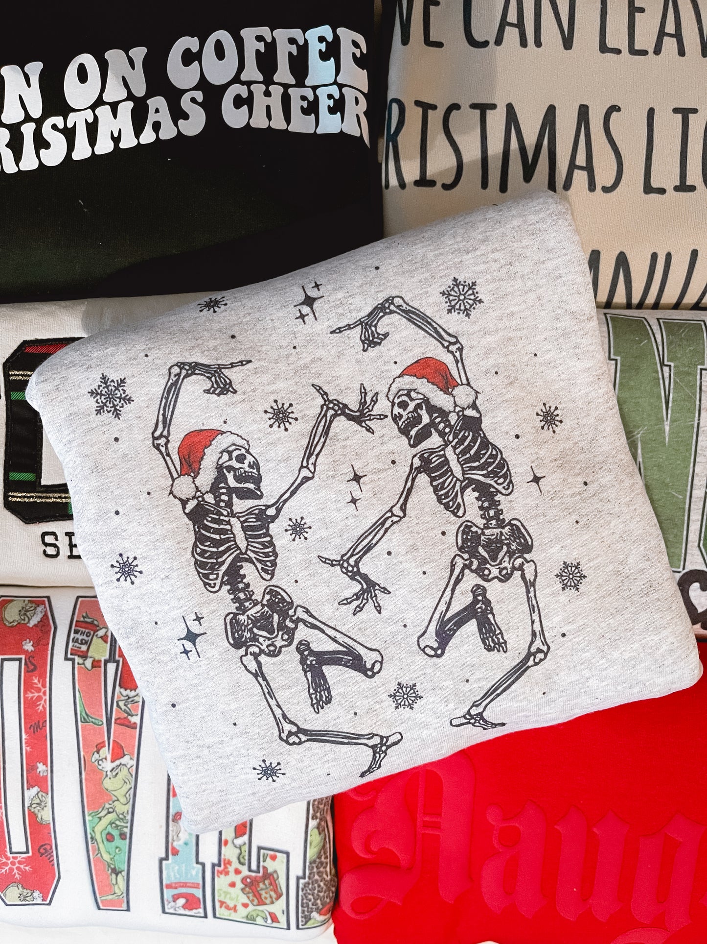 Dancing Santa Skellies Crewneck