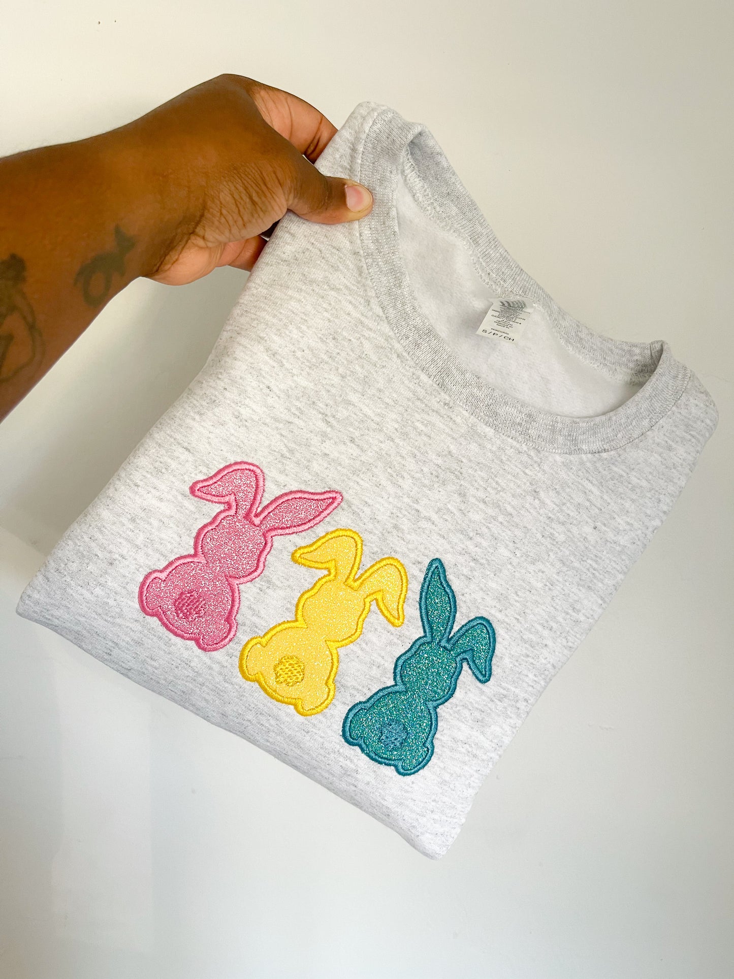 Embroidered Bunny Sweater