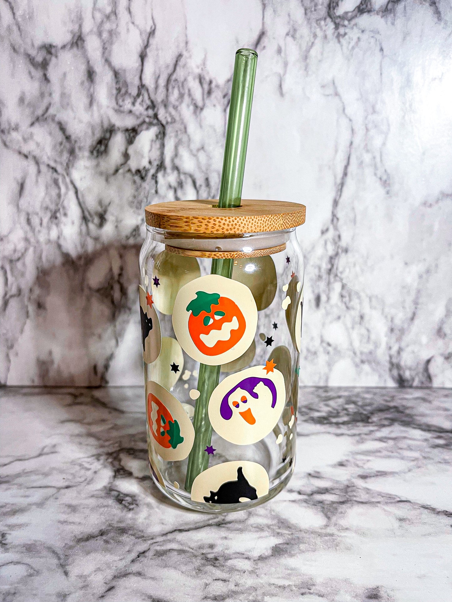 Spooky Cookies Glass Cup