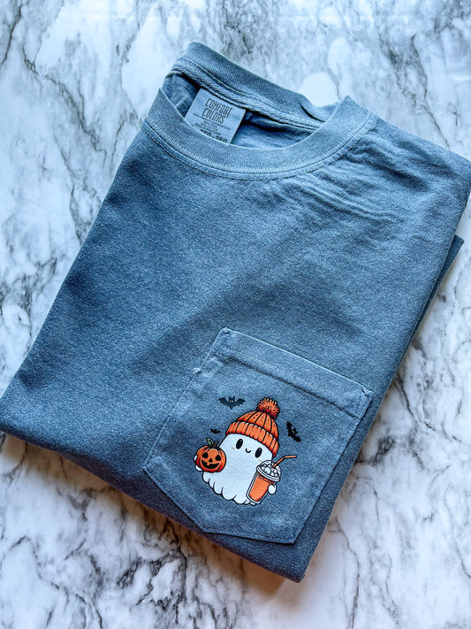 Cute Ghostie Pocket Tee