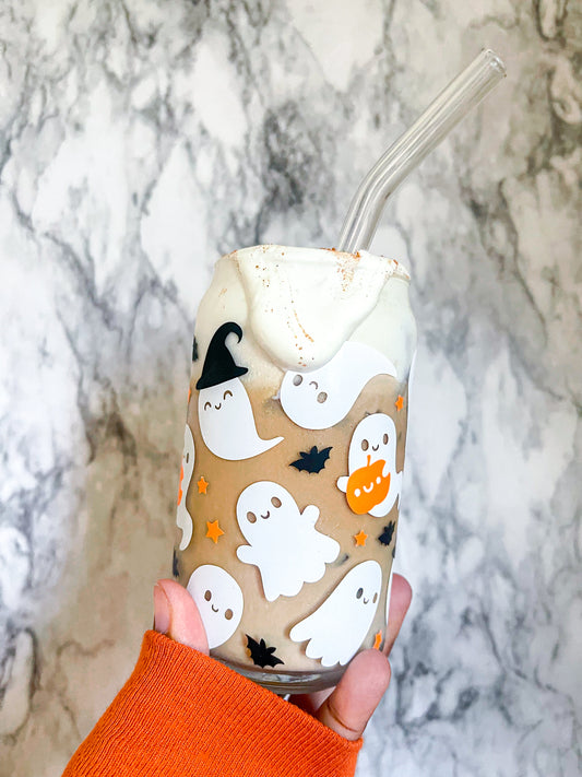 16oz. Ghostie Glass Cup