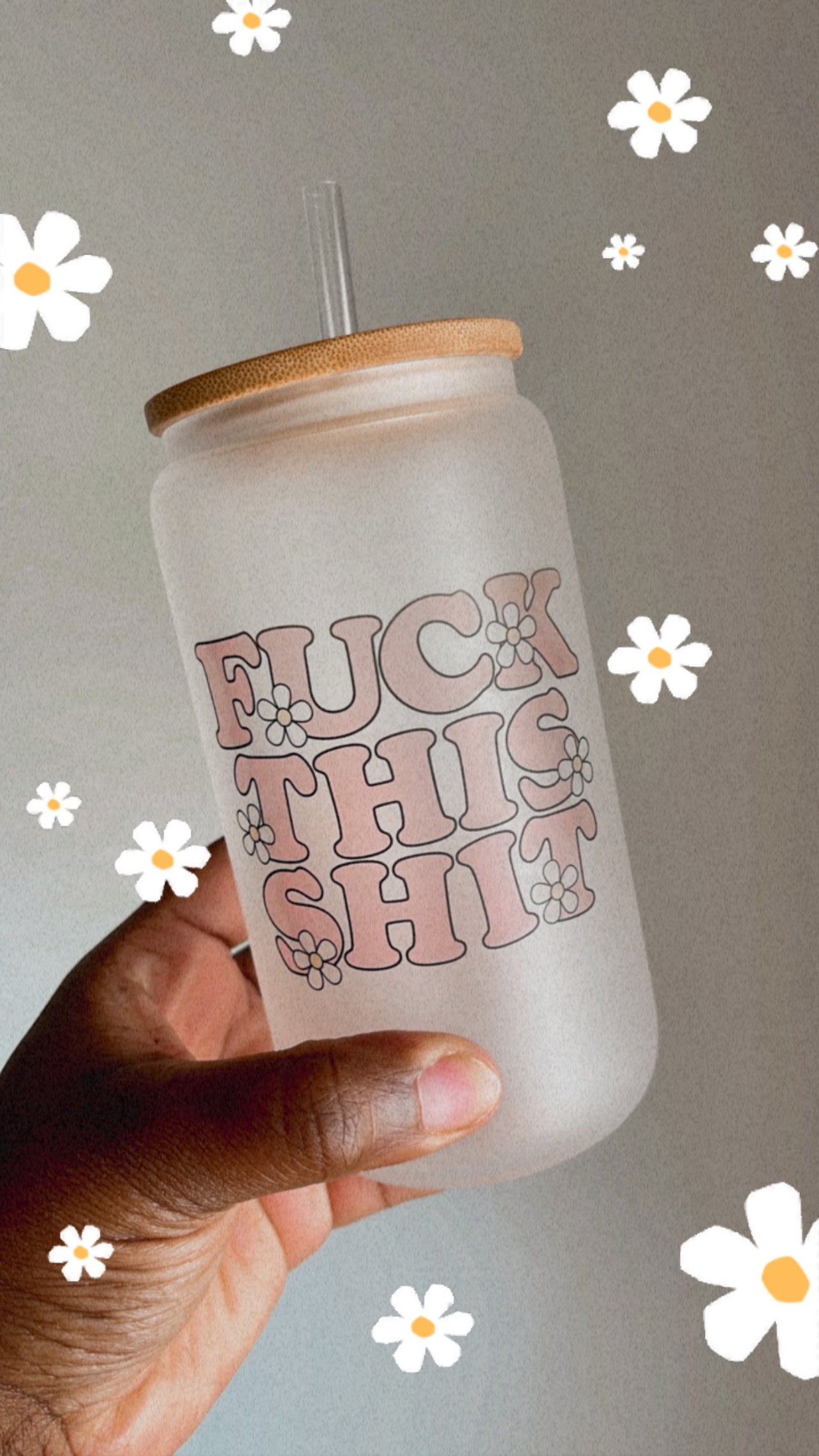 “F This” Glass Cup