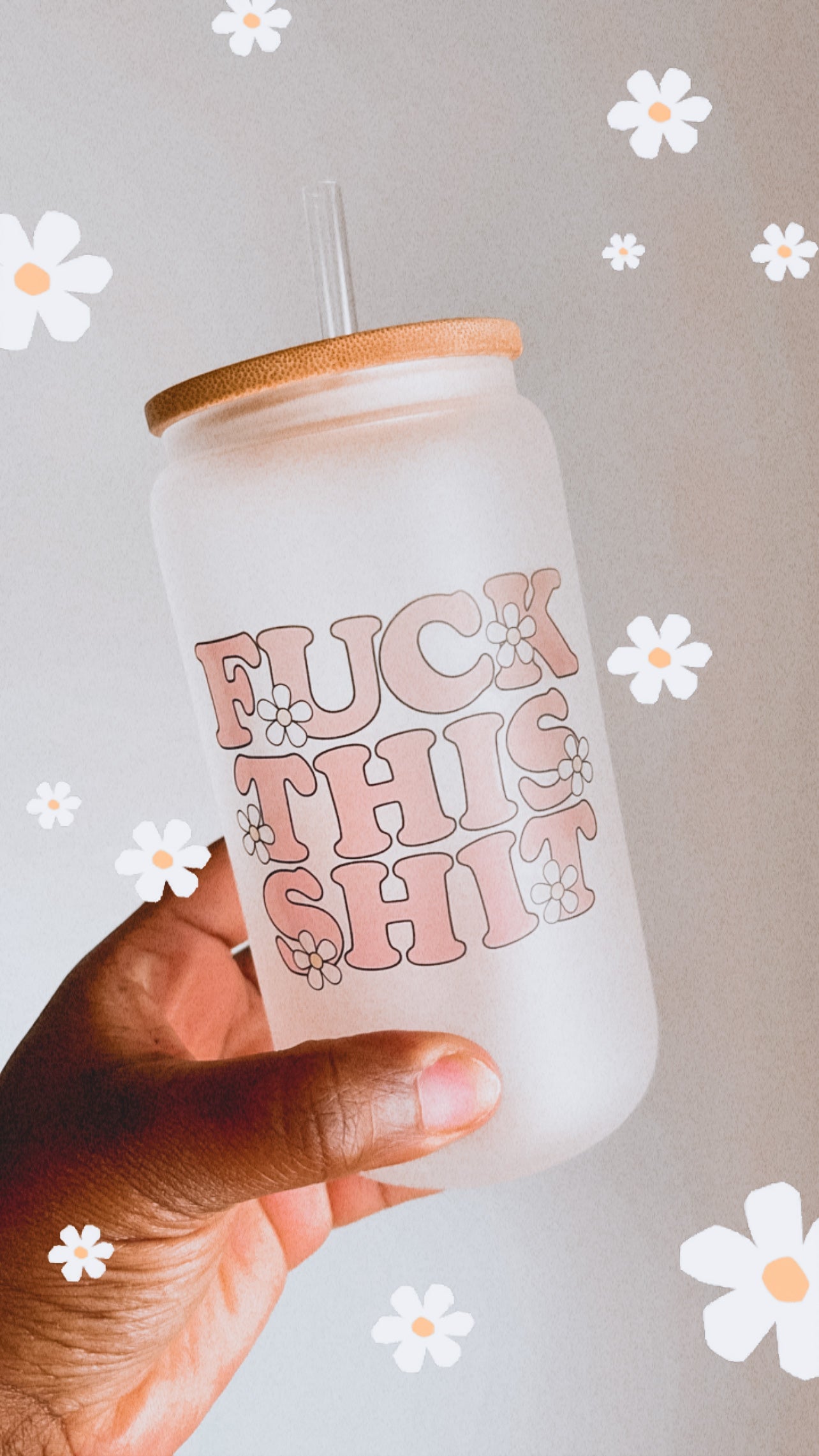 “F This” Glass Cup