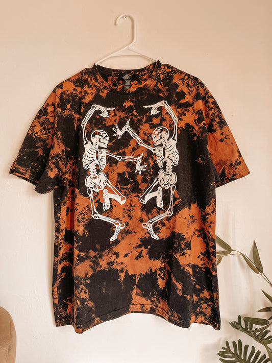 Reverse Dyed Skeleton T-shirt