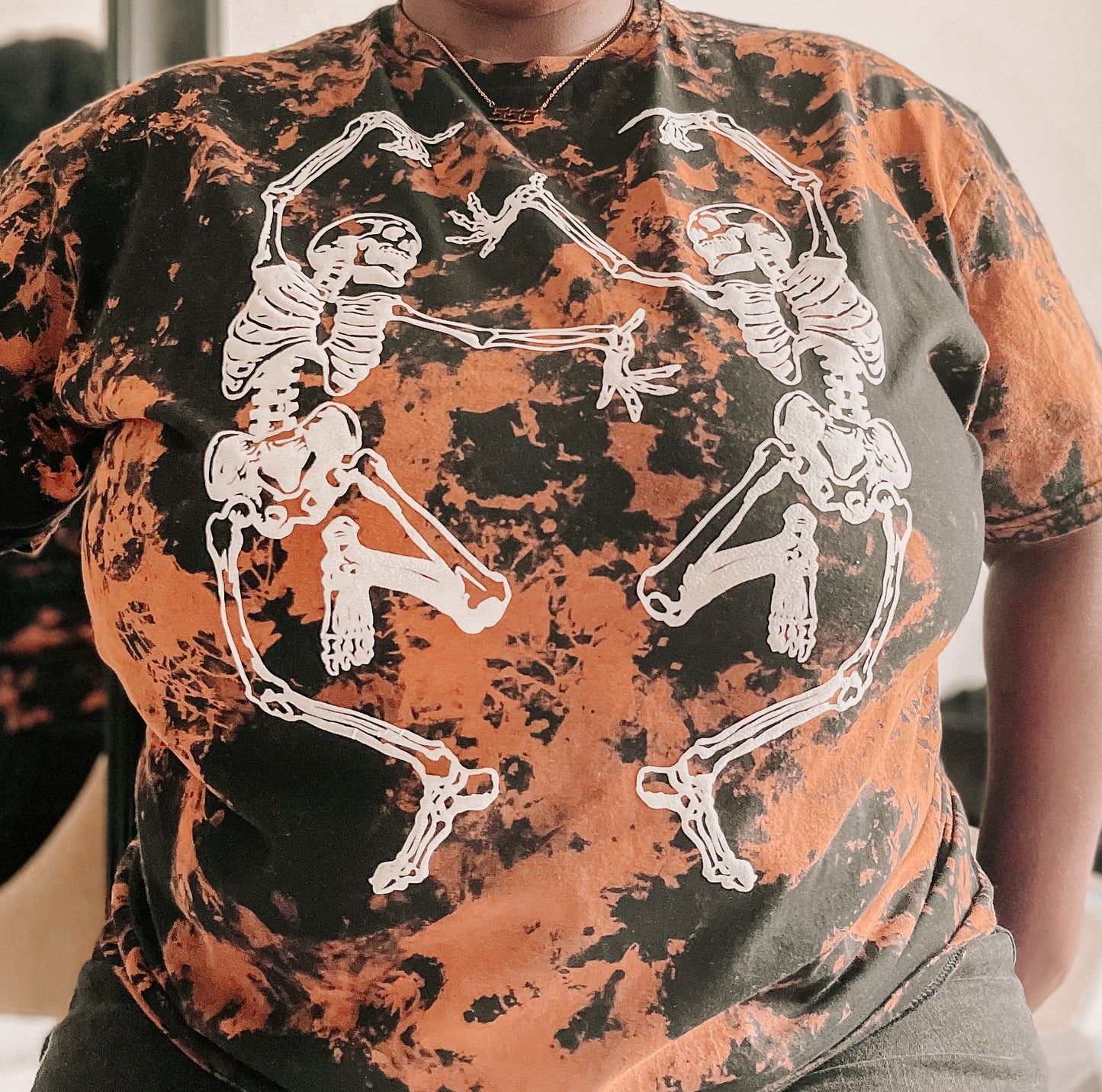 Reverse Dyed Skeleton T-shirt